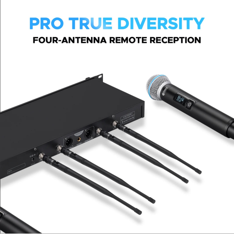 SISTEMA DE MICROFONO INALAMBRICO DEBRA AUDIO T-M20 - 2