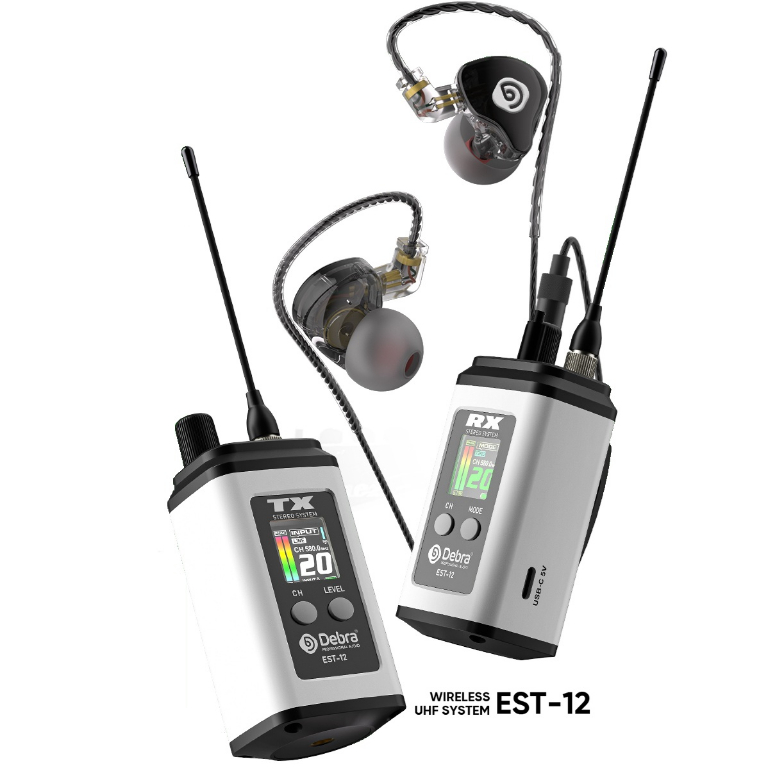 SISTEMA DE MONITOREO INTRAAURAL INALAMBRICO PORTATIL DEBRA EST-12 - 2