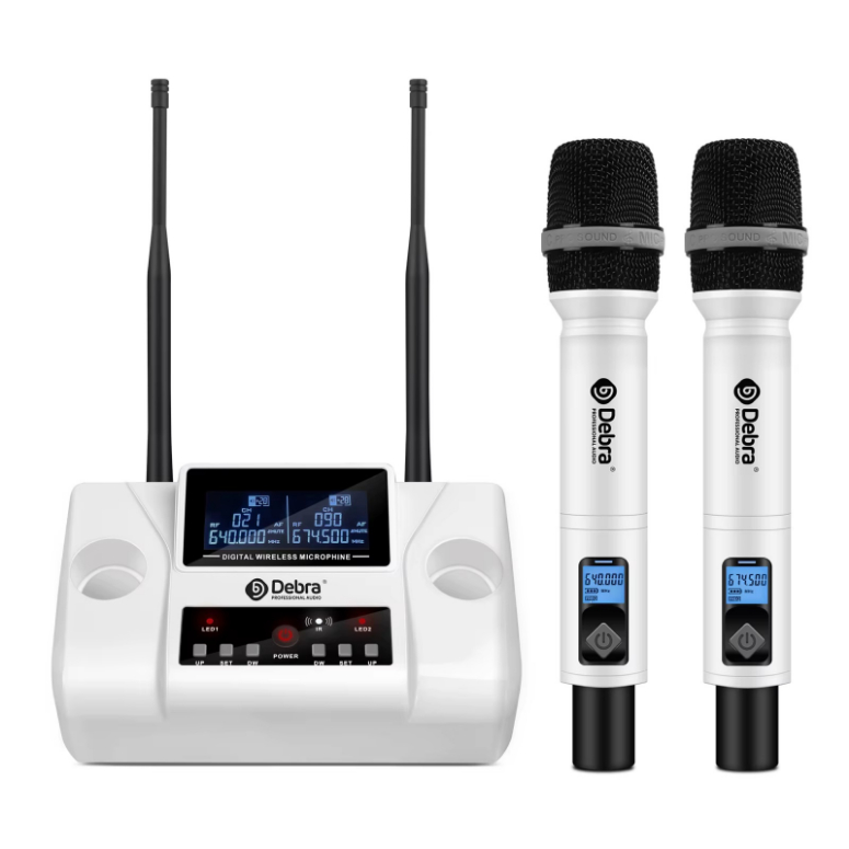 SISTEMA DE MICROFONO INALAMBRICO DEBRA WM-2W - 1