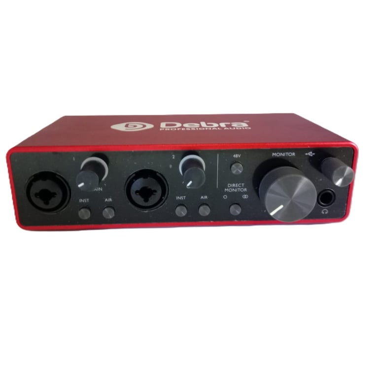 INTERFAZ DE AUDIO USB DE 3RA GENERACION CON 2 ENTRADAS Y 2 SALIDAS DEBRA 2I2 - 1