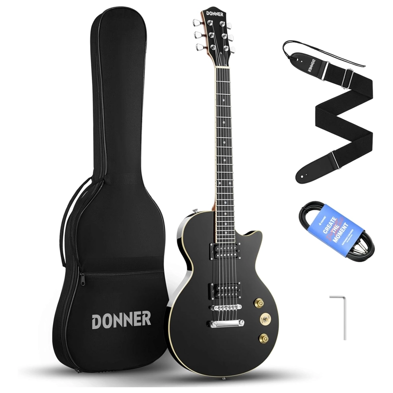 PACK GUITARRA ELE CTRICA CON BOLSO DONNER DLP-124B - 1