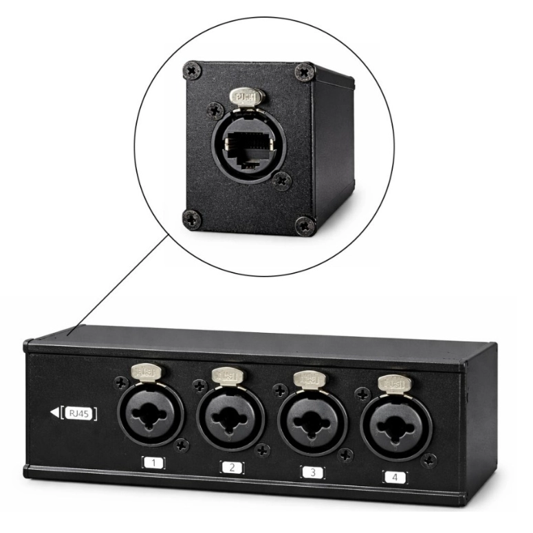 CAJA DISTRIBUIDORA DE RJ45 A XLR HEMBRA NEBRASKA RJ4CO - 2