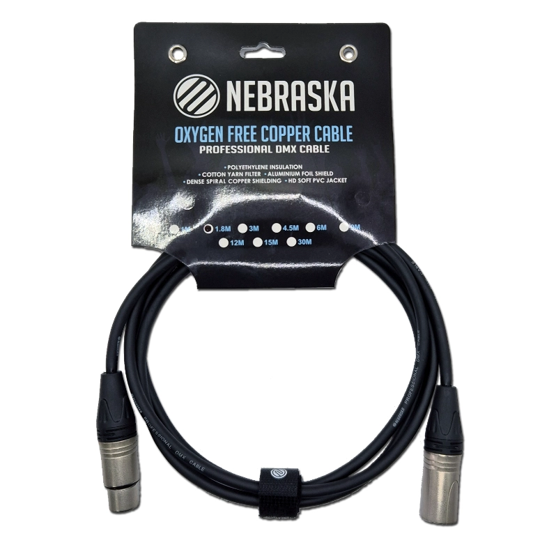 CABLE PARA MICROFONO XLR NEBRASKA DMX-MF1.8 - 1