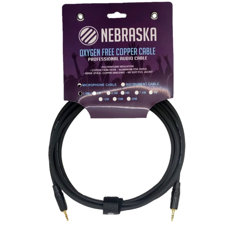 CABLE AUXILIAR MINI PLUG A MINI PLUG NEBRASKA SJM-SJ1.8 - 1