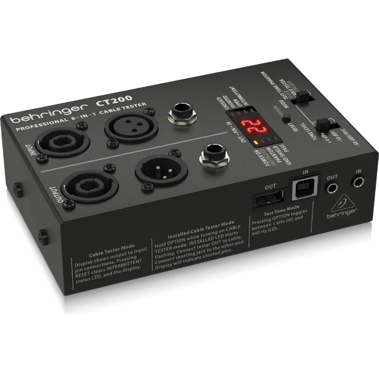 TESTER DE CABLES PROFESIONAL BEHRINGER CT-200 - 1