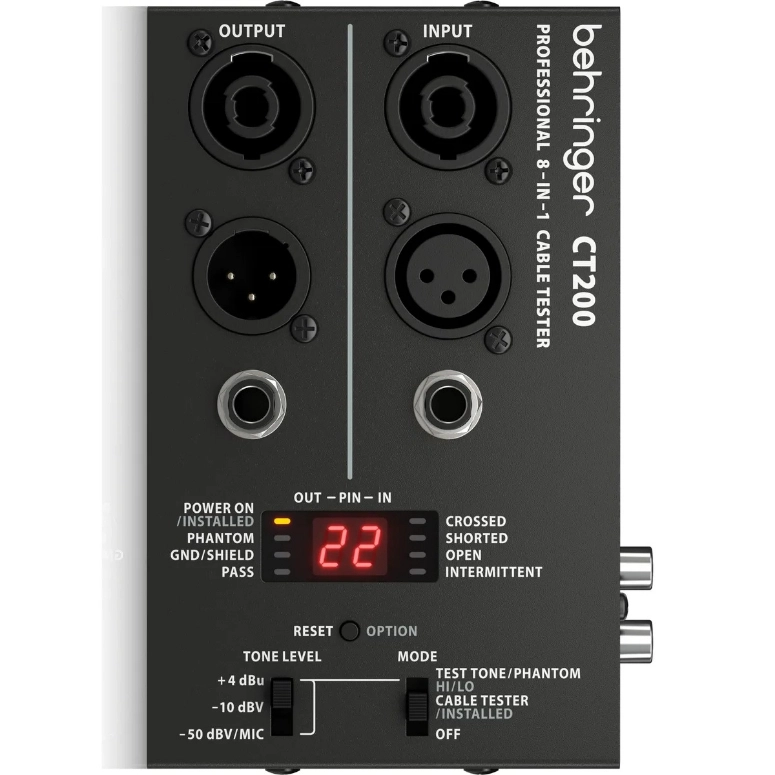 TESTER DE CABLES PROFESIONAL BEHRINGER CT-200 - 2