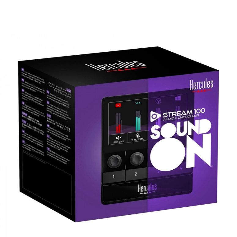 MEZCLADOR DE AUDIO USB PARA PC HERCULES DJ STREAM 100 - 4