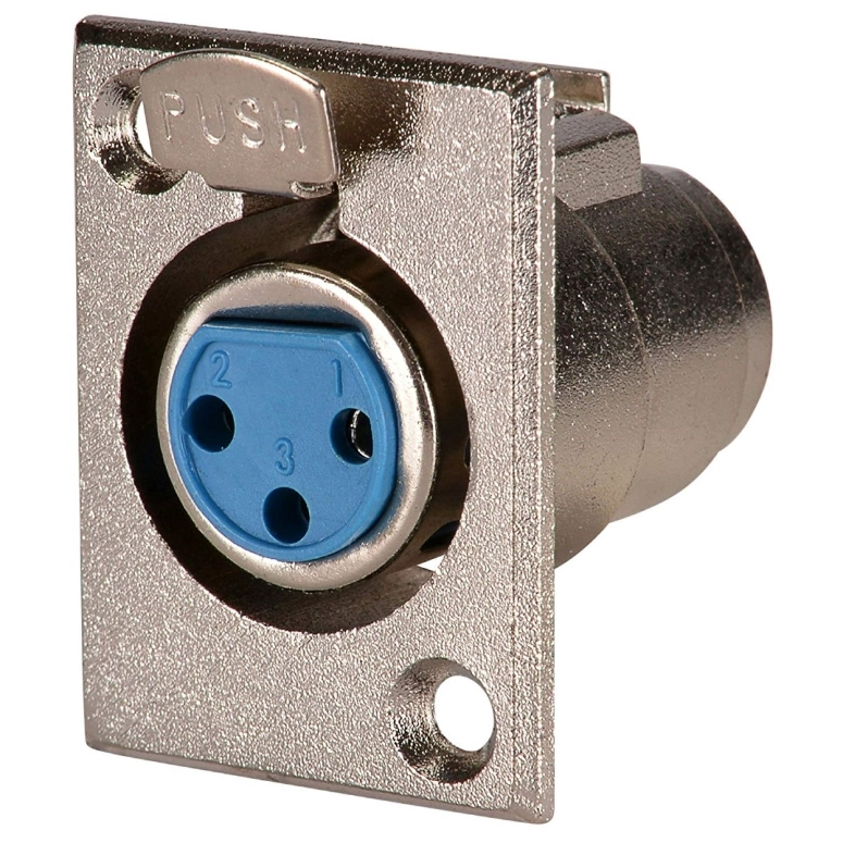 CONECTOR XLR HEMBRA DE CHASIS NEBRASKA DAP - 035 - 1