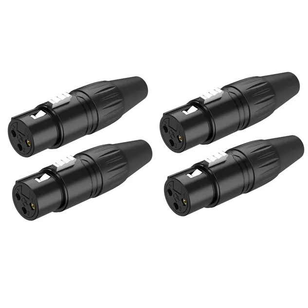 4 CONECTORES DE MICROFONO NEBRASKA XLR-F - 1