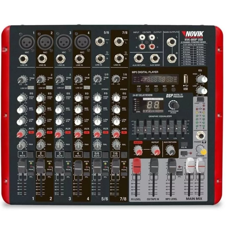 CONSOLA AMPLIFICADA NOVIK NVK 800P USB - 2