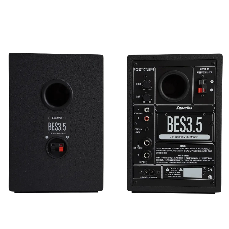 PARLANTES MONITORES HOME STUDIO SUPERLUX BES 3.5 - 3