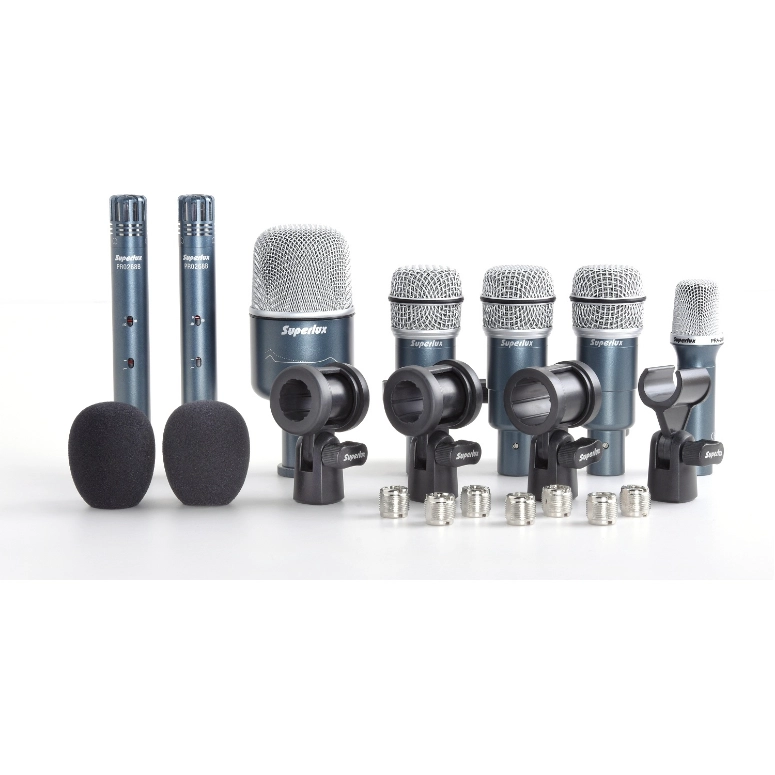 PACK DEMICROFONOS DE BATERIA SUPERLUX DRKB 5C2 MKII - 1