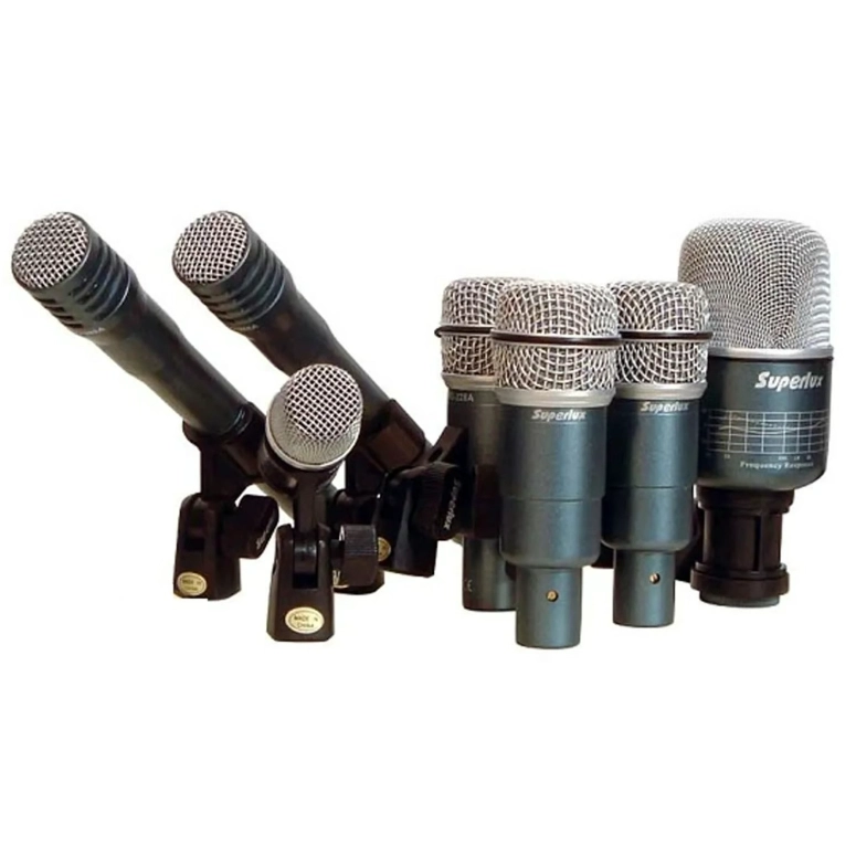 PACK DEMICROFONOS DE BATERIA SUPERLUX DRKB 5C2 MKII - 2