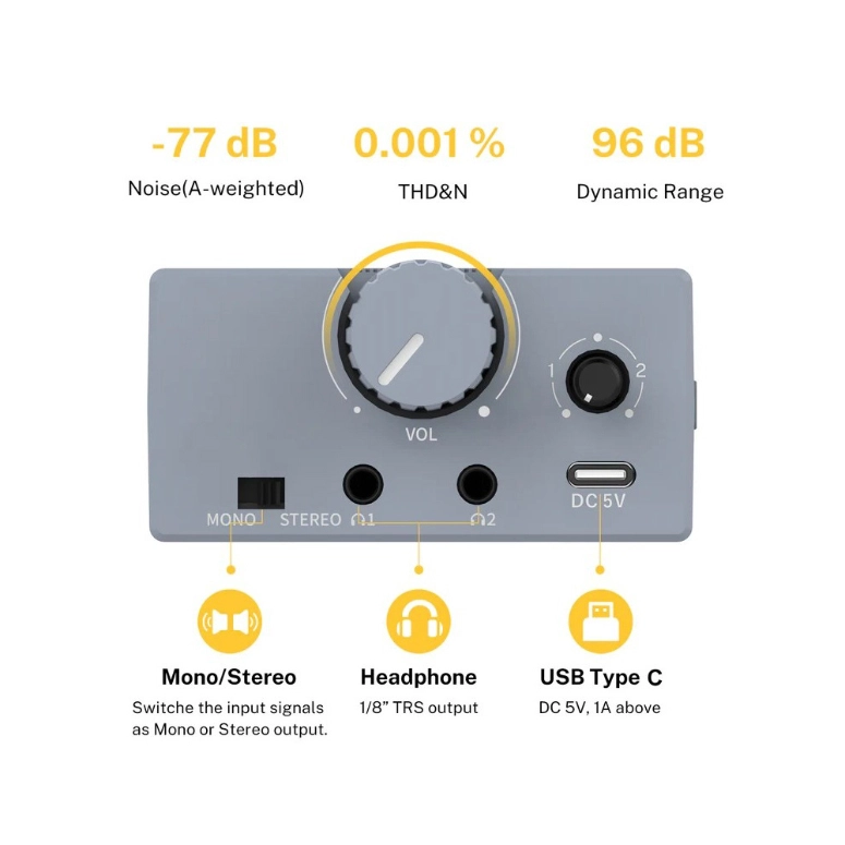 AMPLIFICADOR DE AUDIFONOS DONNER EM2 - 2