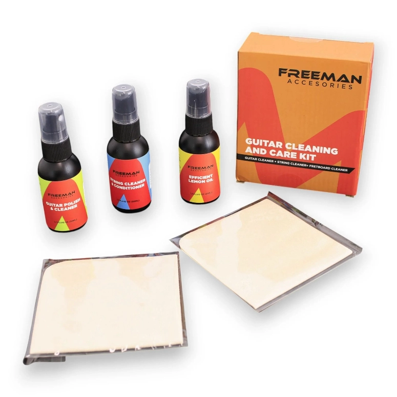 KIT DE LIMPIEZA PARA INSTRUMENTOS DE CUERDA FREEMAN 3PCS-50ML - 1