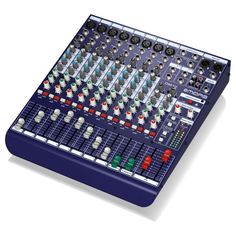 CONSOLA MIXER MEZCLADORA ANALOGA DE 12 CANALES MIDAS DM 12 - 4