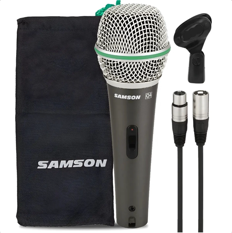 MICROFONO VOCAL CON SWITCH SAMSON Q4 - 2