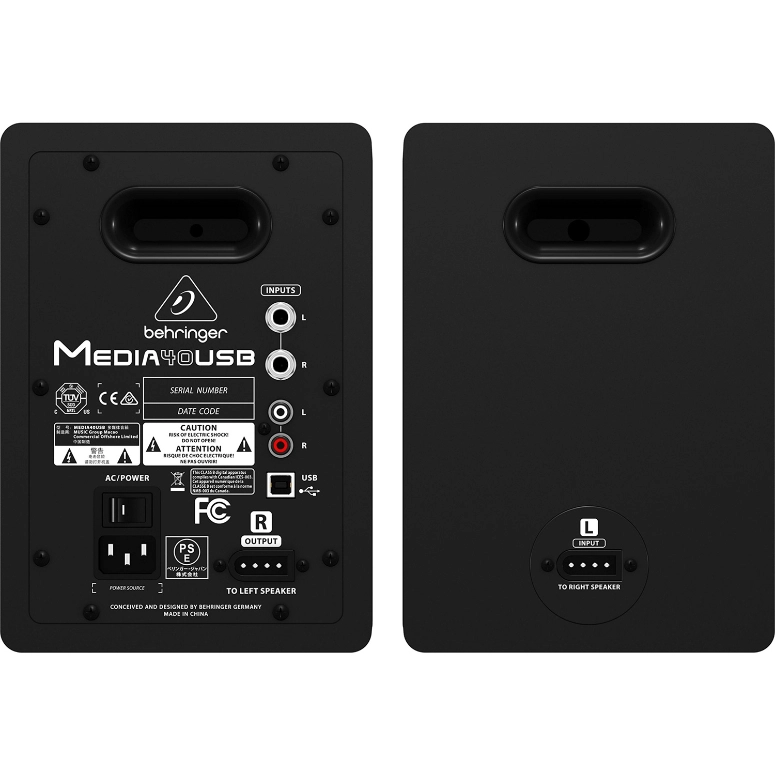 PARLANTES MONITORES HOME STUDIO BEHRINGER MEDIA 40USB - 3