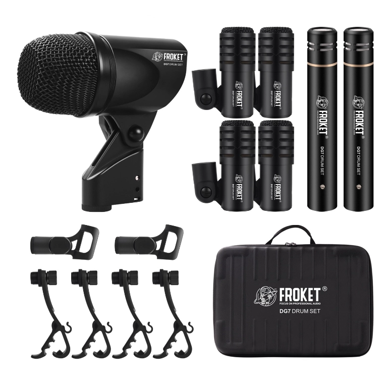 SET DE MICROFONOS PARA BATERIA DEBRA DG-7 - 1