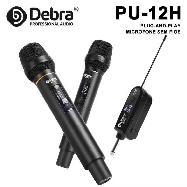 MICROFONOS INALAMBRICOS PORTATILES DEBRA PU-12H - 4