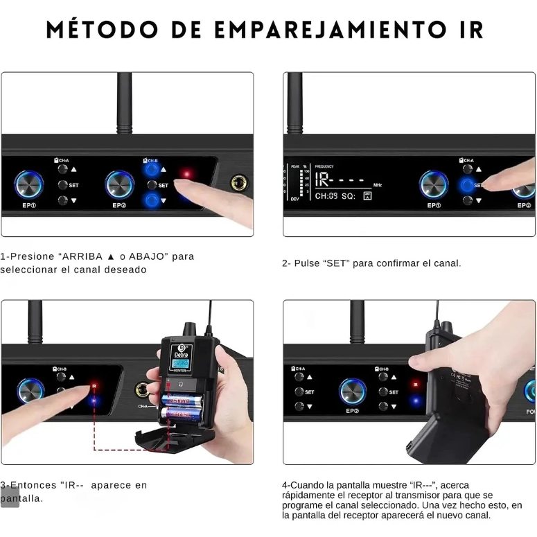 SISTEMA INALAMBRICO DE MONITOREO IN-EAR DEBRA ER-202 - 3