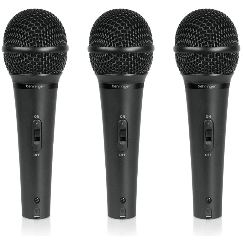 PACK DE 3 MICROFONOS DINAMICOS BEHRINGER XM 1800S - 1