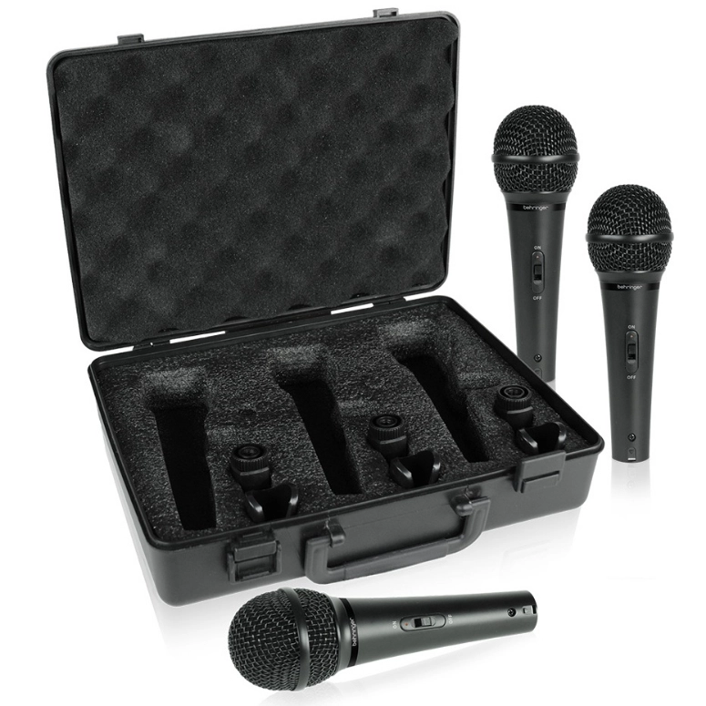 PACK DE 3 MICROFONOS DINAMICOS BEHRINGER XM 1800S - 2
