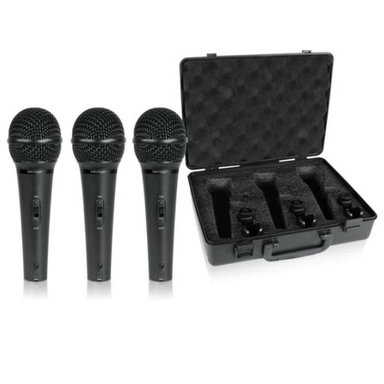 PACK DE 3 MICROFONOS DINAMICOS BEHRINGER XM 1800S - 3