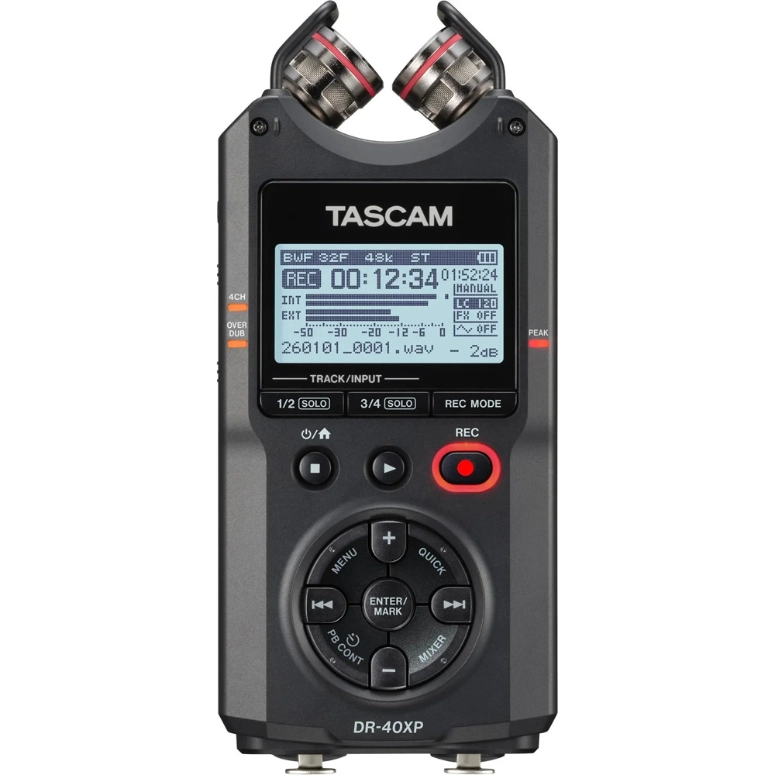 GRABADOR PORTATIL PROFESIONAL DE 4 PISTAS TASCAM DR-40XP - 1
