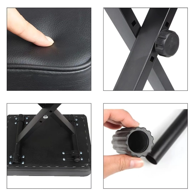 PACK DE ATRIL Y BANQUETA PARA TECLADO HEBIKUO Q90B-Q1X - 4