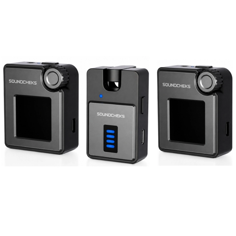 SISTEMA DE DOS MONITORES INALAMBRICO IN-EAR SOUNDCHEKS H-68 - 1