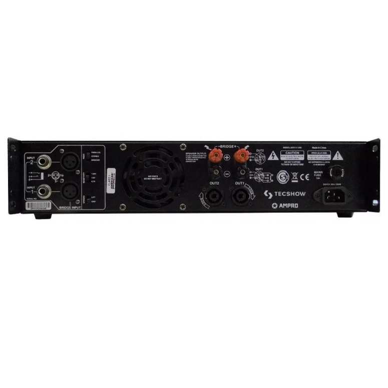 AMPLIFICADOR DE POTENCIA ANALOGO TECSHOW APX 800 - 3
