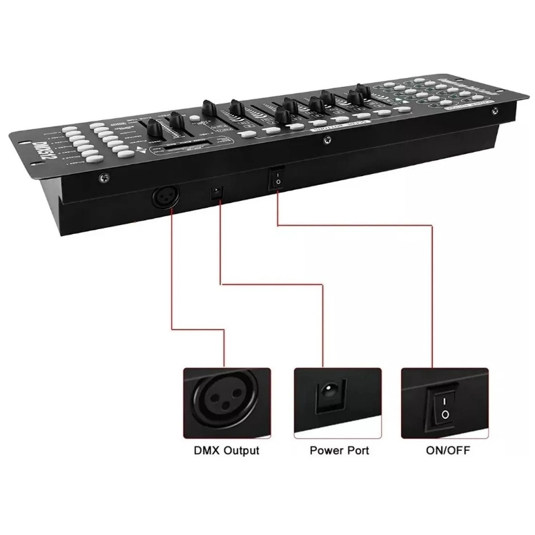 CONTROLADOR PARA LUCES SUPERSONIC DMX 512 DE 190 CH DMX-192 - 3