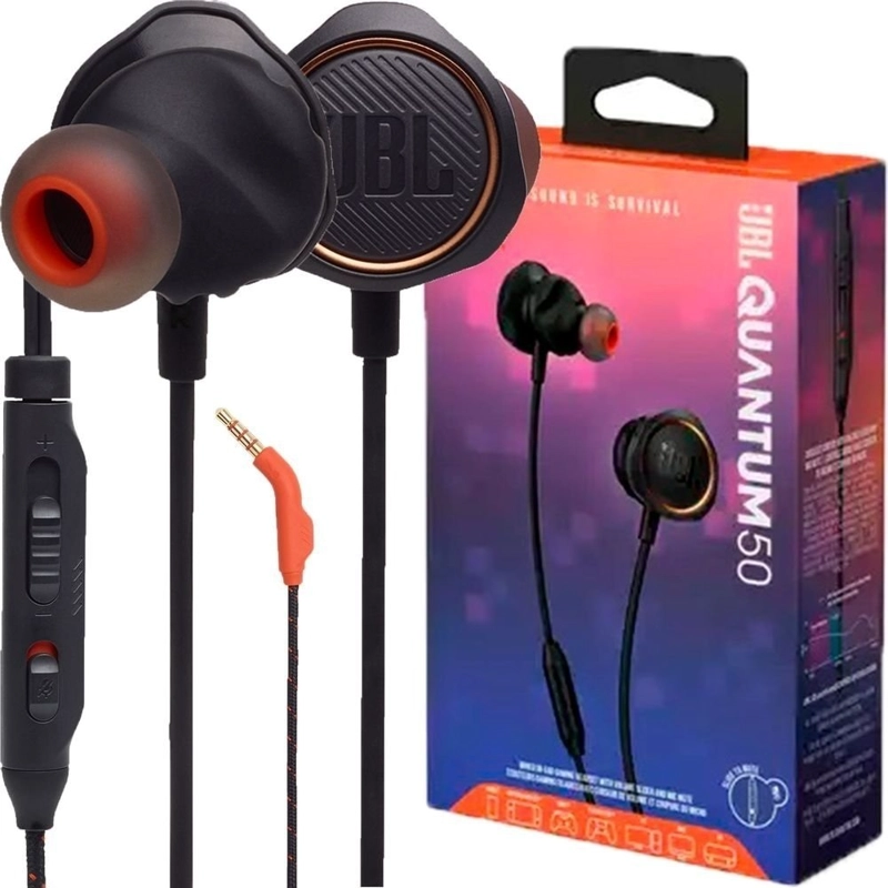 AUDIFONOS IN-EAR CON MICROFONO JBL QUANTUM 50 BLKAM - 2