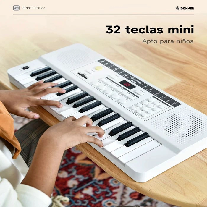 TECLADO DE 32 NOTAS PARA NIÑO DEK-32W - 5