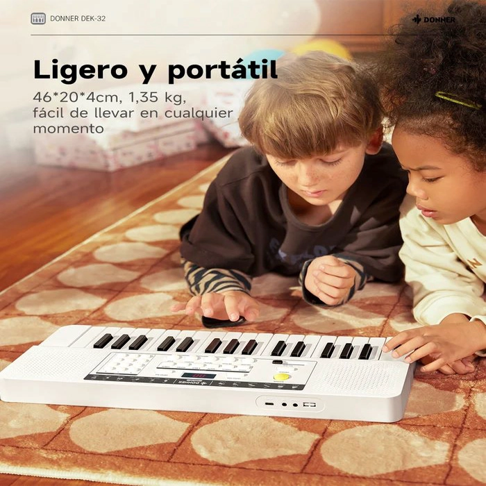 TECLADO DE 32 NOTAS PARA NIÑO DEK-32W - 6