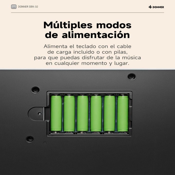 TECLADO DE 32 NOTAS PARA NIÑO DEK-32W - 7