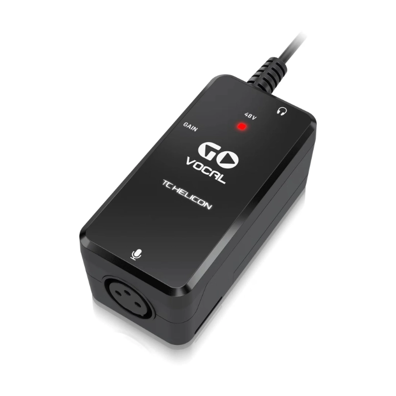 INTERFAZ Y PREAMPLIFICADOR DE MICROFONO PORTATIL TC HELICON GO VOCAL - 2