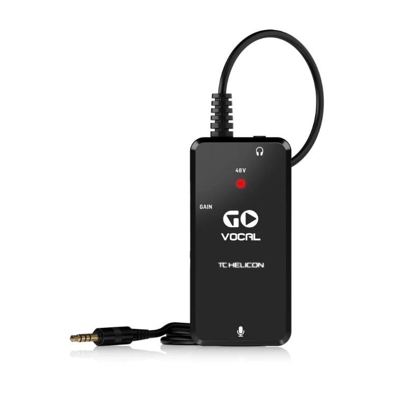 INTERFAZ Y PREAMPLIFICADOR DE MICROFONO PORTATIL TC HELICON GO VOCAL - 3