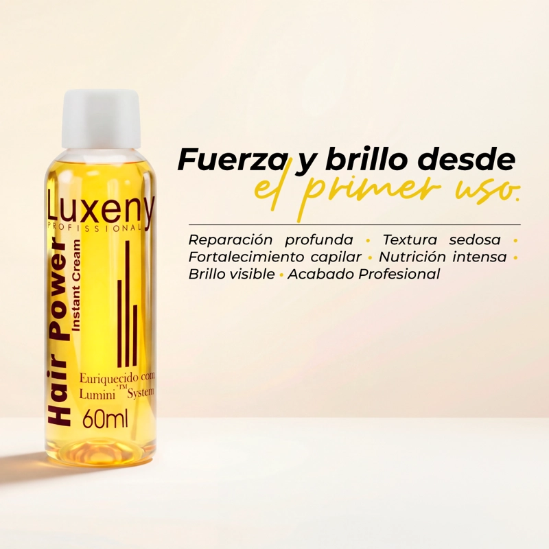 HAIR POWER – REPARACION CAPILAR INSTANTANEA 60 ML – LUXENY - 1