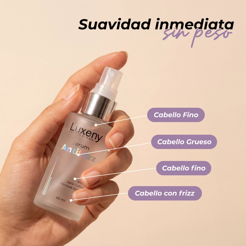 SERUM CAPILAR ANTIFRIZZ LUXENY 60 ML - 2