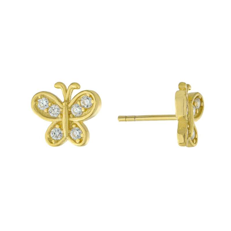 AROS MARIPOSA VERMEIL CIRCON 10X9MM - 1