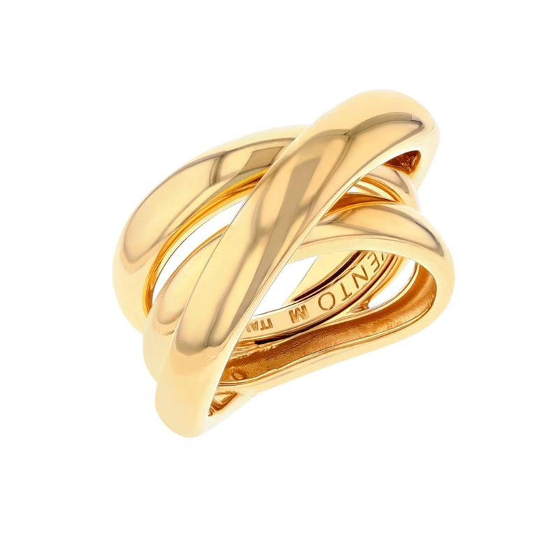 ANILLO PESAVENTO BANDAS ENTRELAZADAS #16 - 1