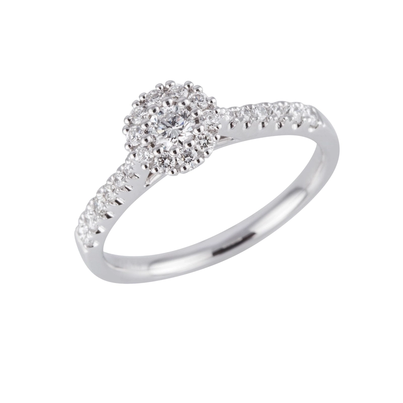 ANILLO ESTILO SOFIA ORO BLANCO #12 - 1