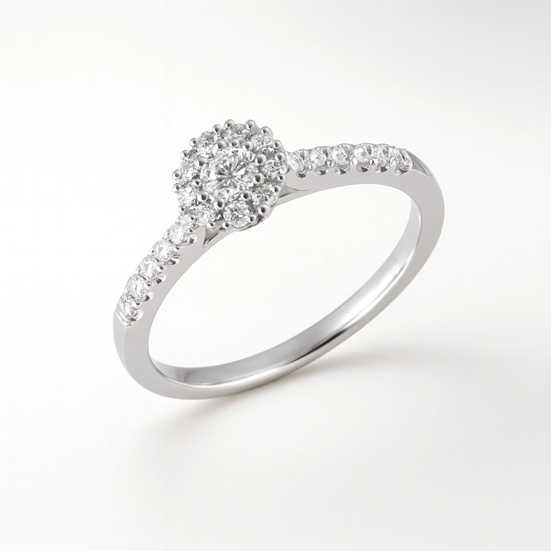 ANILLO ESTILO SOFIA ORO BLANCO #12 - 2