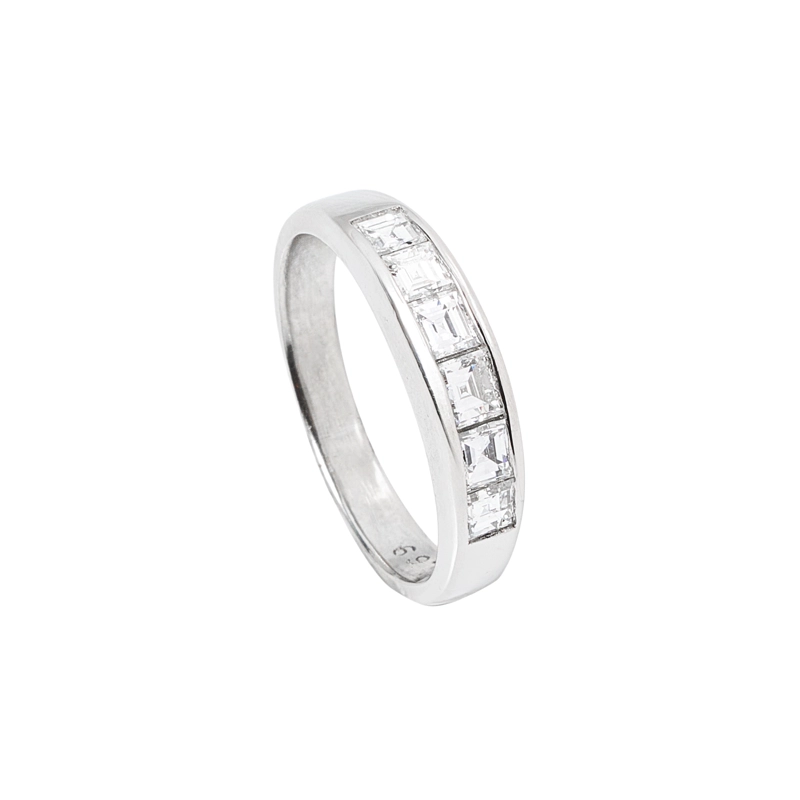 ANILLO MEDIO CINTILLO 0.69 CT TALLA 11
