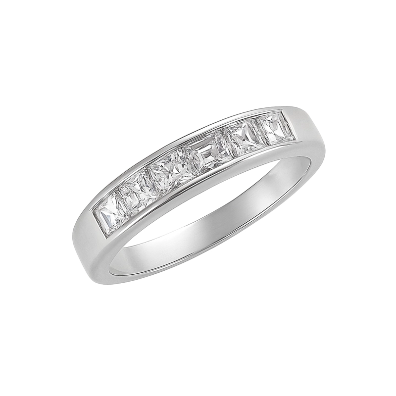 ANILLO MEDIO CINTILLO 0.69 CT TALLA 11 - 3