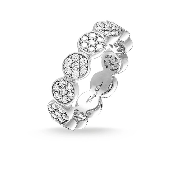 ANILLO THOMAS SABO CIRCONITA BLANCA #13 - 1