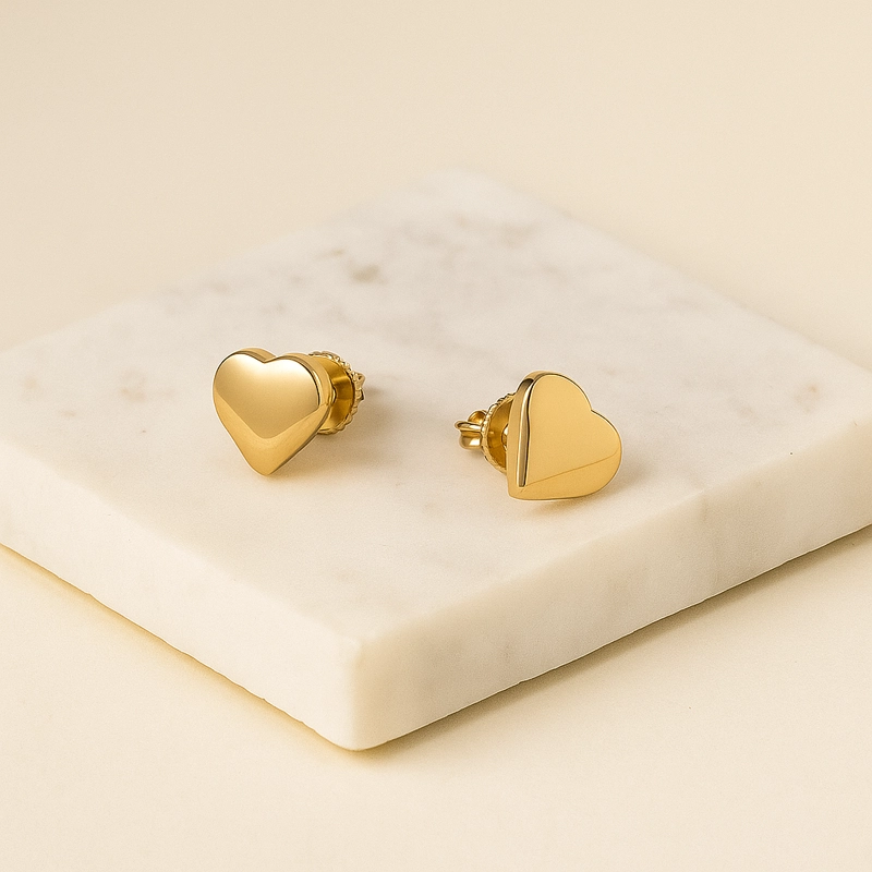 AROS CORAZON ORO 18 KT - 2