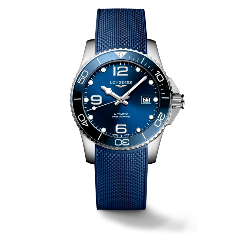 RELOJ LONGINES HYDROCONQUEST 41MM AZUL CAUCHO - 1